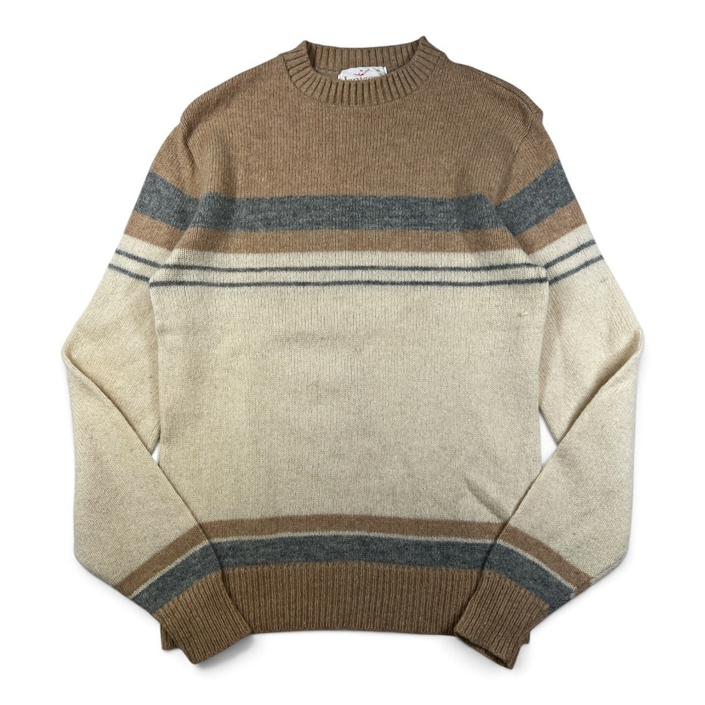 Vintage 60s striped Jantzen wool pullover sweater XL